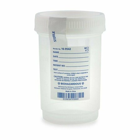 MCKESSON Specimen Container for Pneumatic Tube Systems, 120 mL, 300PK 16-9542